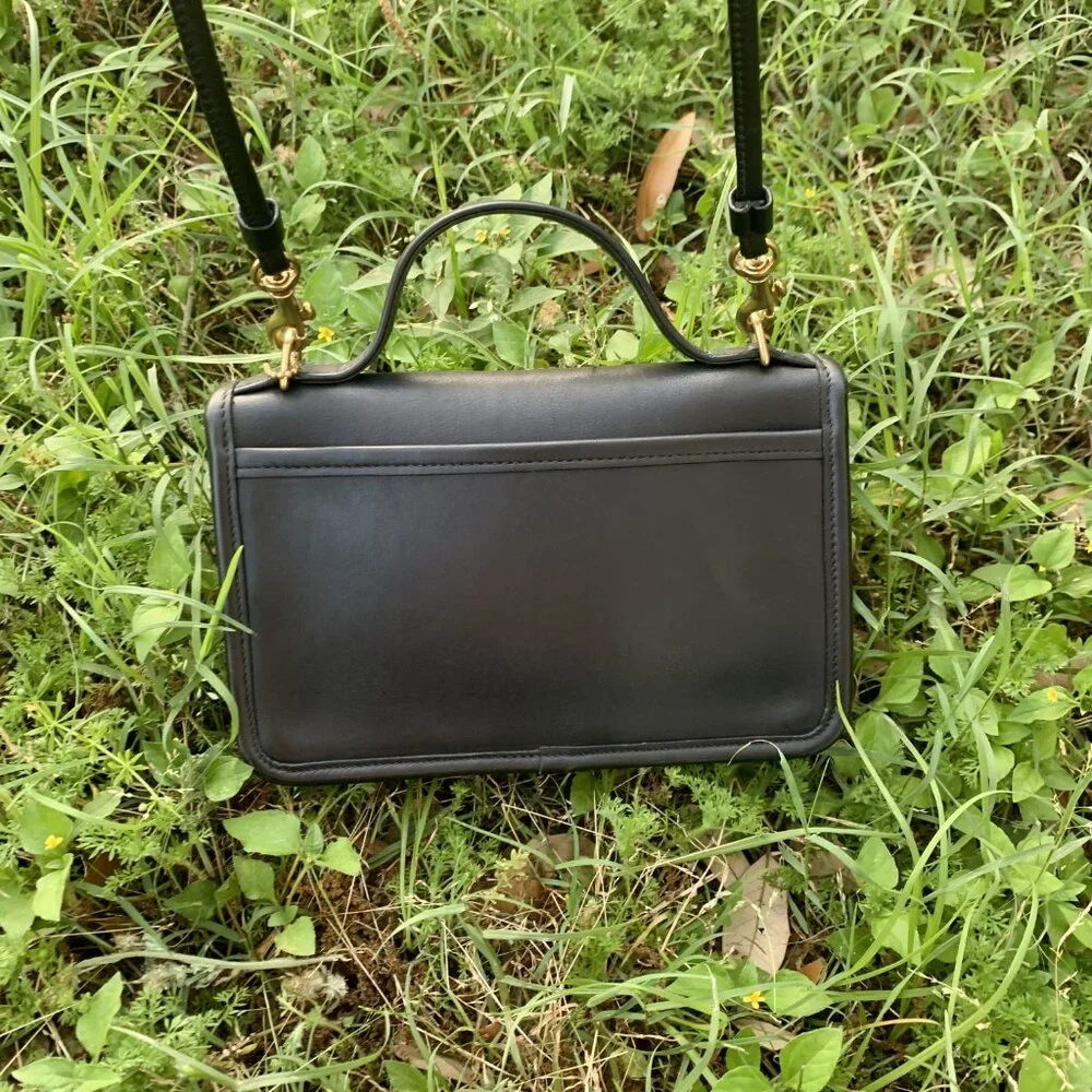 Vintage Coach Casino #9924 Crossbody Bag BLACK - Picture 7 of 16